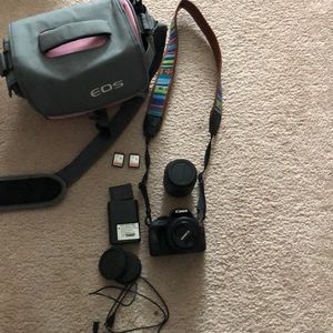 Canon eos rebel SL1 w/2 lenses